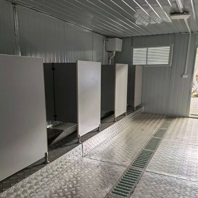 Standard Thickness Modern Style Mobile Construction Site Prefab Restroom Outdoor Design Sandwich Panel Portable Toilet