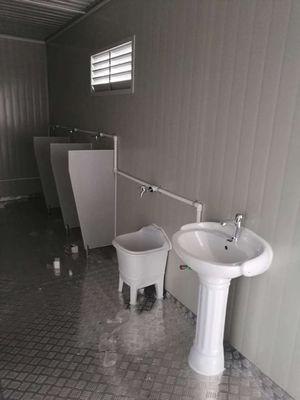 Standard Thickness Modern Style Mobile Construction Site Prefab Restroom Outdoor Design Sandwich Panel Portable Toilet