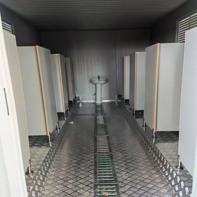 Breathable 20FT/40FT Customized Camping Mobile Restroom Portable Toilet Movable WC Restroom Unit For Disabled Sale