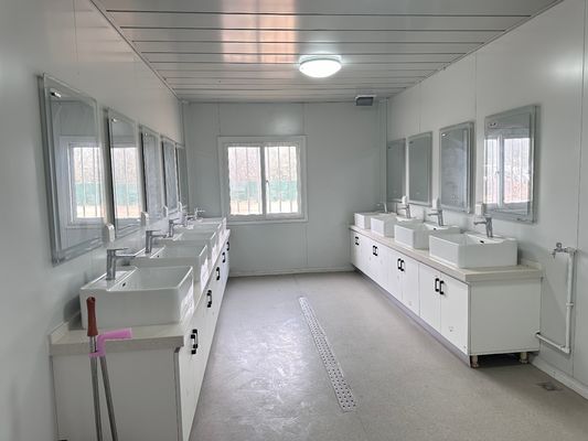 House Galvanized Steel Structure Sandwich Panel 20ft 40ft Container Home Modern Prefab Flat Pack Living House Container