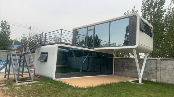 Modern Prefab House Space Capsule Bed Hotel Cabin Modular Space Capsule Home with Electricity Lights in Customized Color