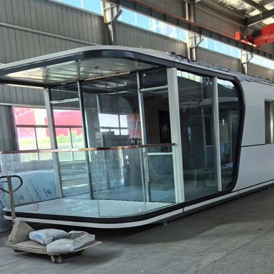 Customized Prefabricated Luxury Hotel Modern Space Capsule Camping House with Customized Aluminum Plate Wall