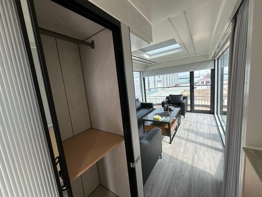 Modern Prefab Design Space Capsule Resort Hotel with Sandwich Panel and 3D Model Design