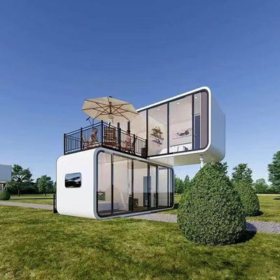 Outdoor Cabin House Space Capsule Prefabricated Capsule Room for Hotel in 20'/40' Container