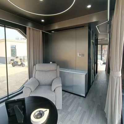 Graphic Design Prefabricated Outdoor Space Capsule Resort Hotel for Transport and Load 20'/40' Container
