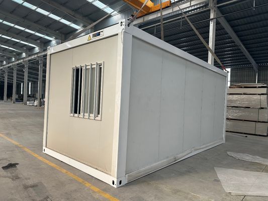 Upgrade Fast Build 20ft 30ft 40ft Customized Modular Waterproof Glass Wool Sandwich Panel Folding Container House with 1