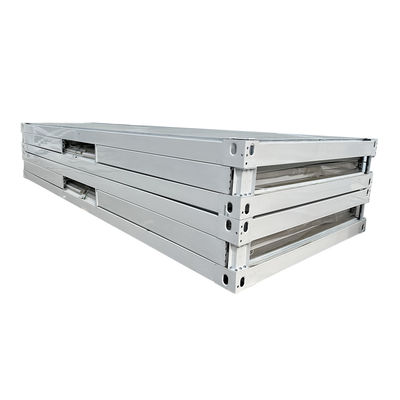 40'HQ Shippment Prefab Steel Frame Modular Zigzag Folding Container House with Optional Sandwich Panel Walls and Roof