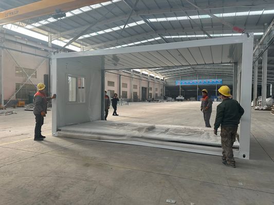 Economic Multipurpose Customized Prefabricated 20ft 40ft Modular Sandwich Panel Folding Container House in Customized Color