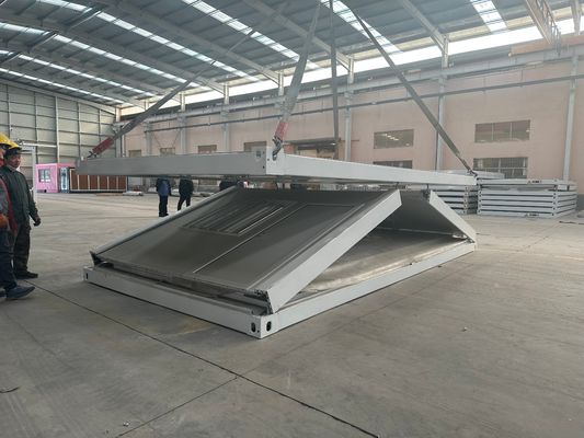 Customized Color Mobile 20 40ft Prefab Steel Frame Zigzag Folding Container House for Easy Build Modular Prefabricated