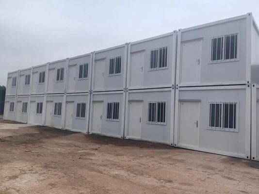 Galvanized Steel Structure Sandwich Panel Flat Pack Container House for Custom Sizes and Detachable Sound Insulation