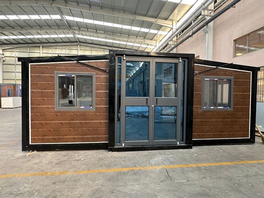20 ft Prefab Tiny Prefab Customized Folding Modular Expandable Container House with Galvanized Sheet Glass Wool Wall Panel