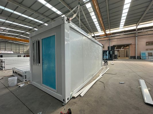 Mobile Multi- Modular Prefabricated 20 40 ft Prefab Galvanlized Steel Frame Zigzag Folding Container House with Structure