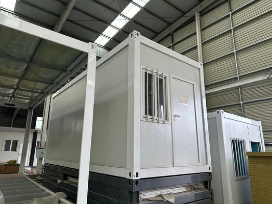 Flexible Assemble Container Storage Flat Pack High Wind Rating Prefab Home Office Container Customization Easy To Assemble