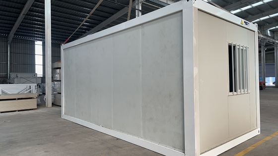 Work Site Office 20/40 ft Waterproof Modular Folding Container with Sandwich Panel Optional and Galvanized Steel Frame