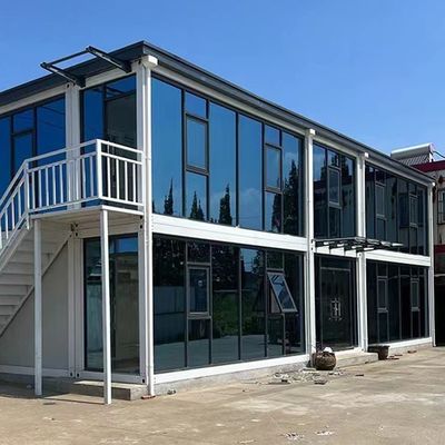 White or Customized Color Detachable Container Compact Housing Modular Construction System Van House with Sandwich Panel