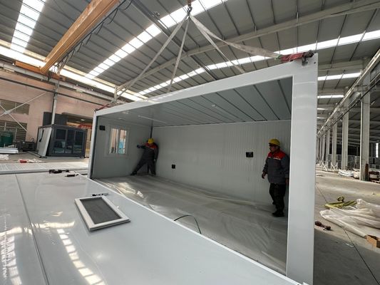 15-30 Years Service Life 20ft Fast Build Prefab House Modular Homes Stackable Foldable Container House with Steel Frame