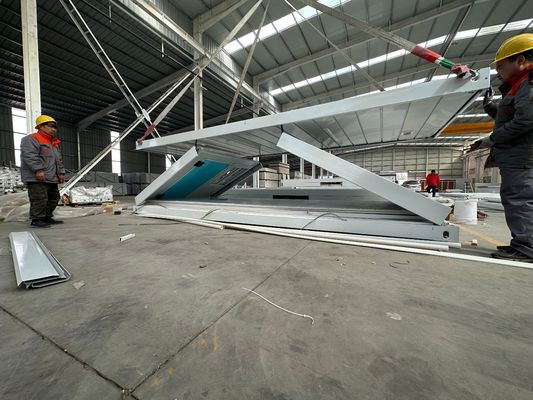 Flexible Quick Assembly 20ft Waterproof Fireproof Folding Frame Container Van House in Modern Style with Security Door