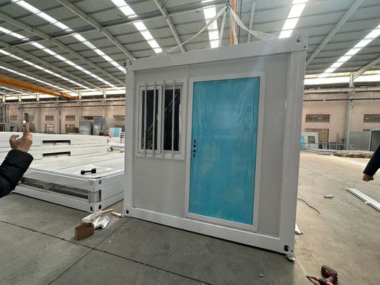 Comfortable Folding Prefabricated Container Modular Office Home with Top Roof Water Proof and Local Standard Electricity