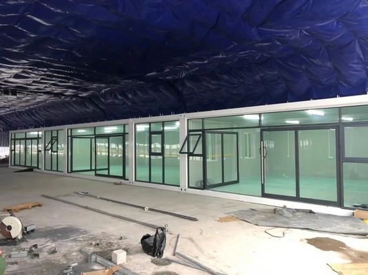 Detachable 2 Story Hotel Container House with Sandwich Panel and Steel Frame