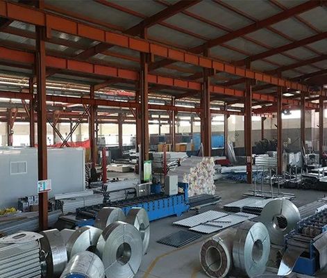 Modern Prefabricated Luxury House Flat Pack House for Workshop Warehouse Construction Office Blue White