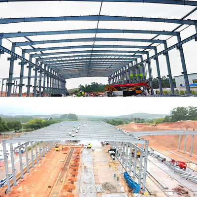 Steel Structure Warehouse for Steel Structure Workshop Warehouse Hangar Easy to Install Prefabricated Prefab Steel Structure