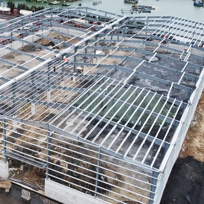 Easy Installation Steel Structure Warehouse with Purlin C.Z Shape Steel Channel and Bending Processing Service