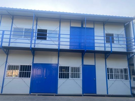 Workshop Warehouse Construction Office Prefab House Custom Design with 50/75/100mm Wave Sandwich Panel Wall