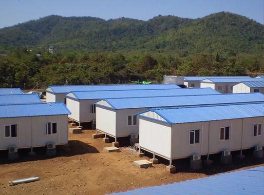 Contemporary Import Prefabricated House with Solar Power and Steel Security Door
