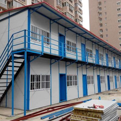 Prefabricated House Villa in Panama with 50/75/100mm Wave Sandwich Panel and Rectangle Shape