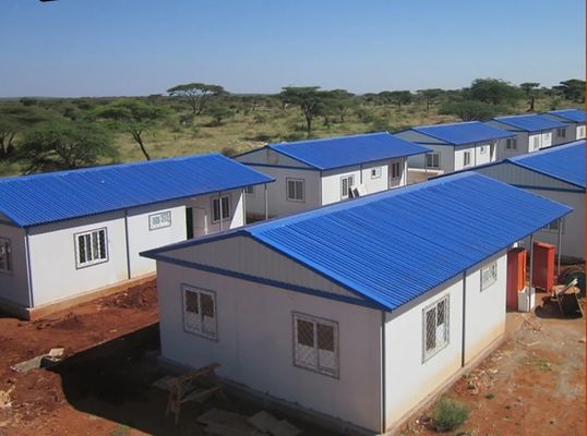 Prefabricated House Villa in Panama with 50/75/100mm Wave Sandwich Panel and Rectangle Shape
