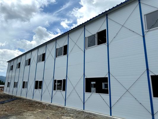 20FT/40FT Customized Prefabricated Sandwich Panel Houses for Workshop Warehouse Construction Office