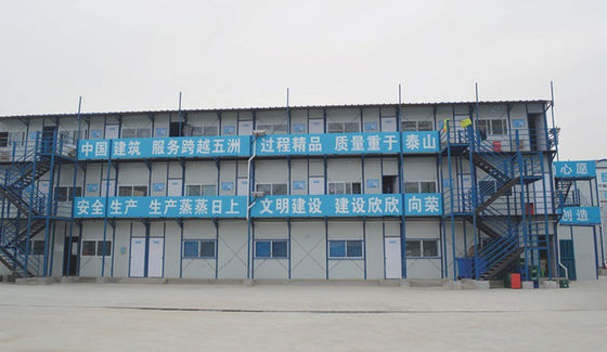 Easy Installation Prefabricated Modern House with 50/75/100mm Wave Sandwich Panel Wall