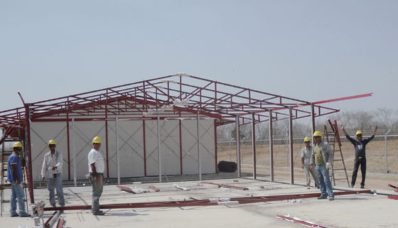 Low Carbon Villa Houses Made of Sandwich Panel and Prefabricated Steel Structure System Design