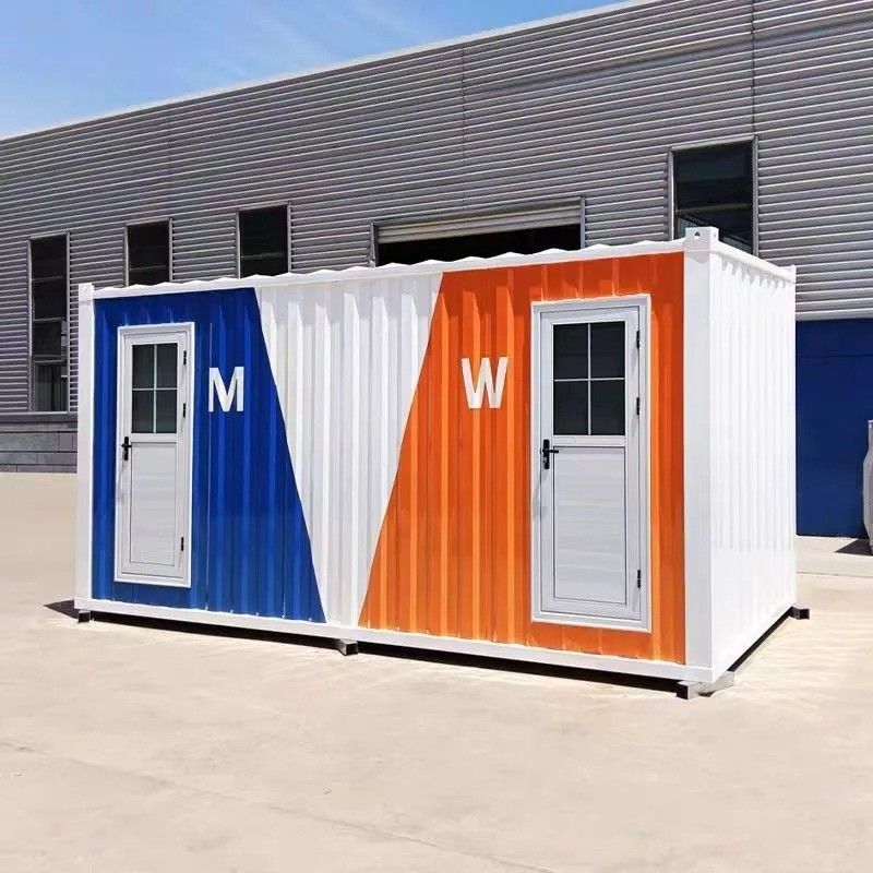 Scandinavian Design Style Customized Portable Mobile Public Toilet Folding Camping Luxury Portable Site Toilet