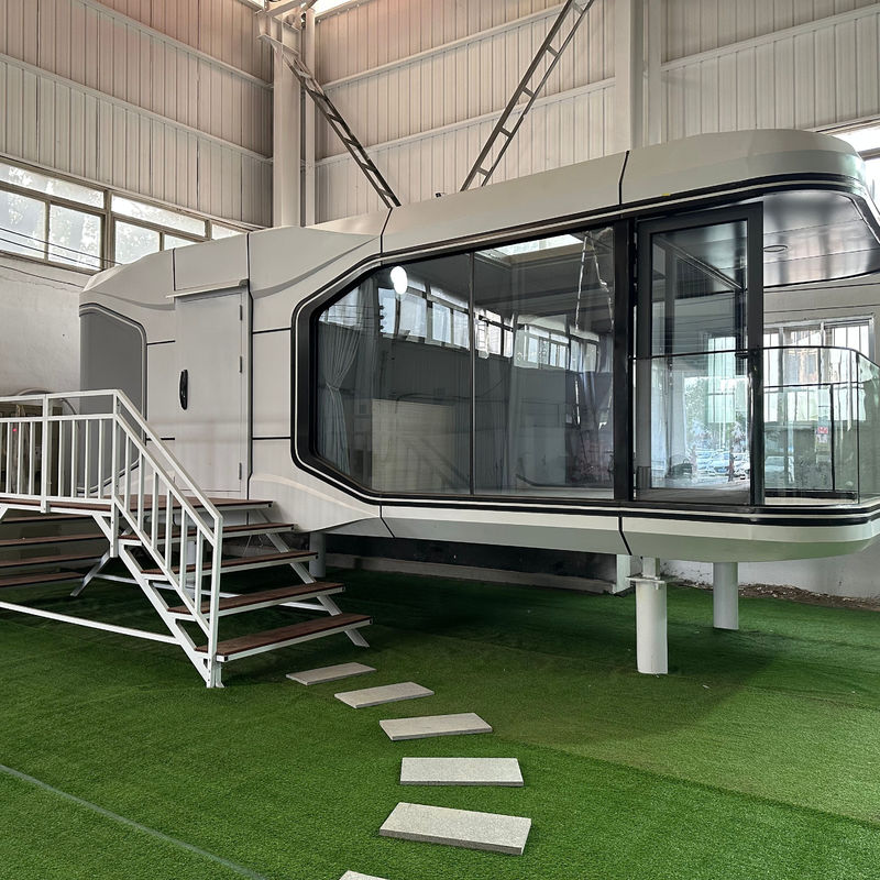 Green Houses Modern Design Style in the Most Popular Glass Space Capsule for Easy Installation Fully Furnished Prefab