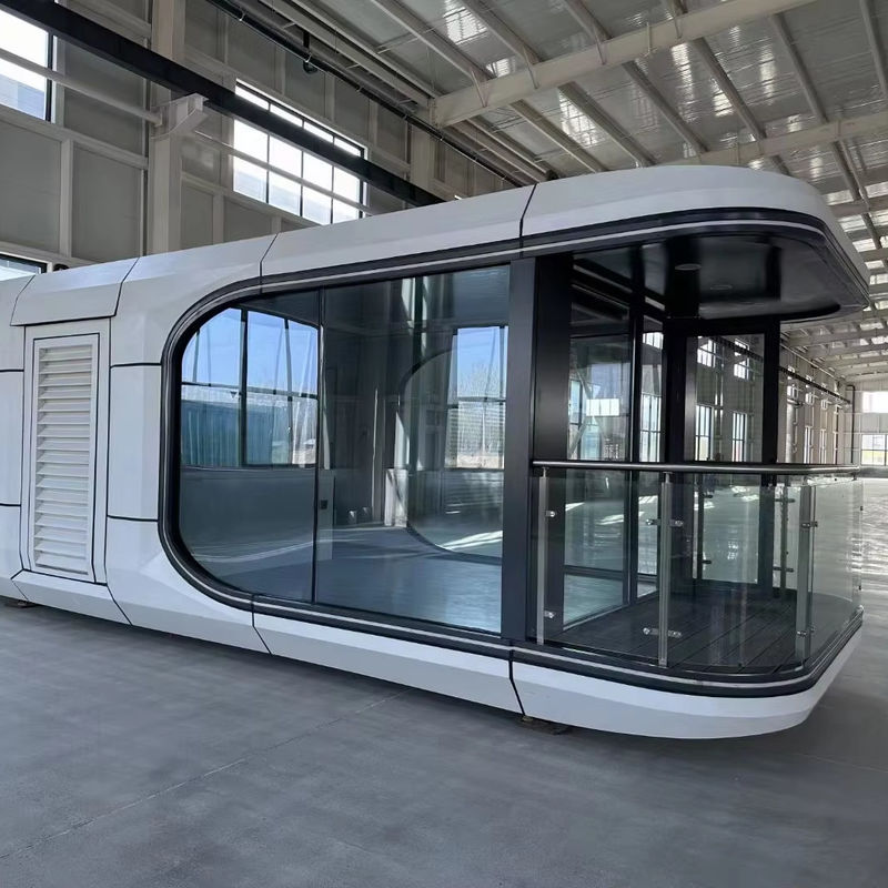 Customized Interior Decoration Modern Design Luxurious Camping Capsule Prefabricated Houses with Intelligent System