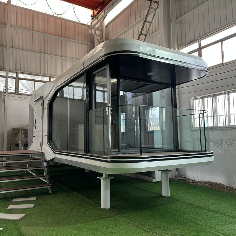 Flat Cabinet Transport and Load Customized Prefabricated Luxury Hotel Modern Space Capsule Camping House for Tiny House