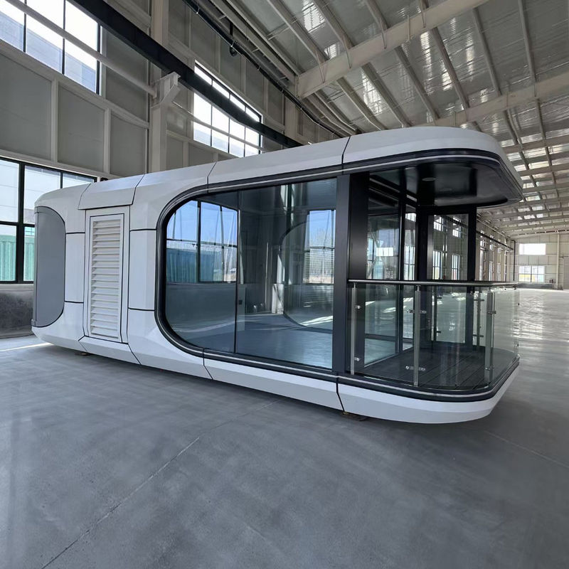 Reasonable Outdoor Contemporary Design Style Steel Container Capsule Home Modular Capsule Hotel Waterproof and Moisture-proof