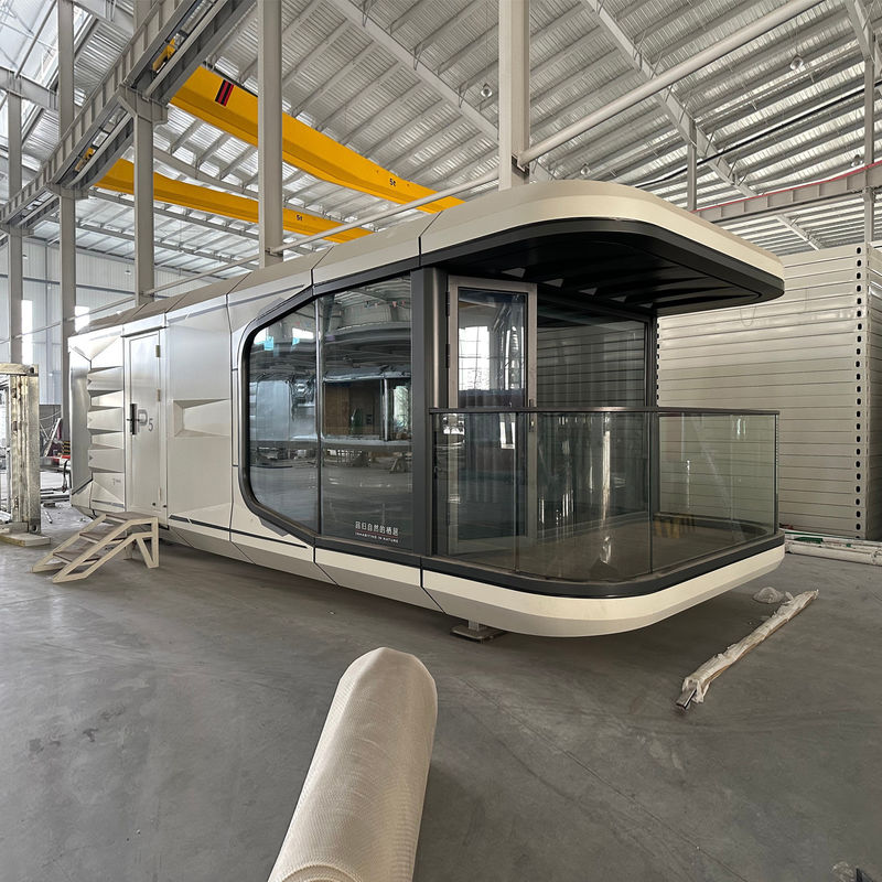 Hotel Luxury Mobile Container House with Outdoor Space Capsule and Commercial Space Design