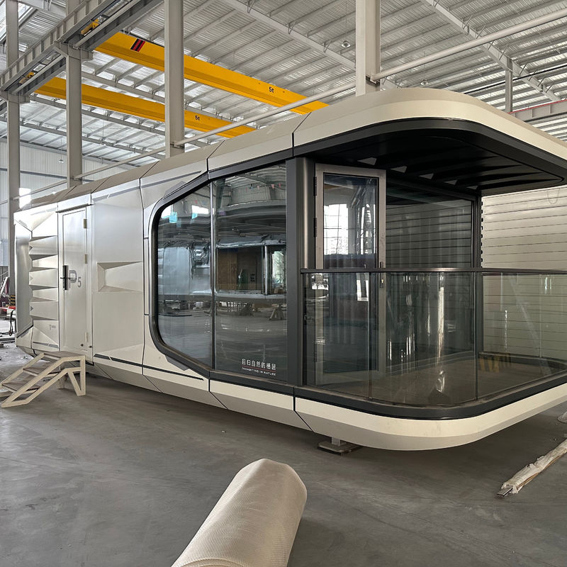 Luxurious Tourist Resort Container Home Modern Stylish 2 Bedroom Space Capsule Hotel with Aluminum Window