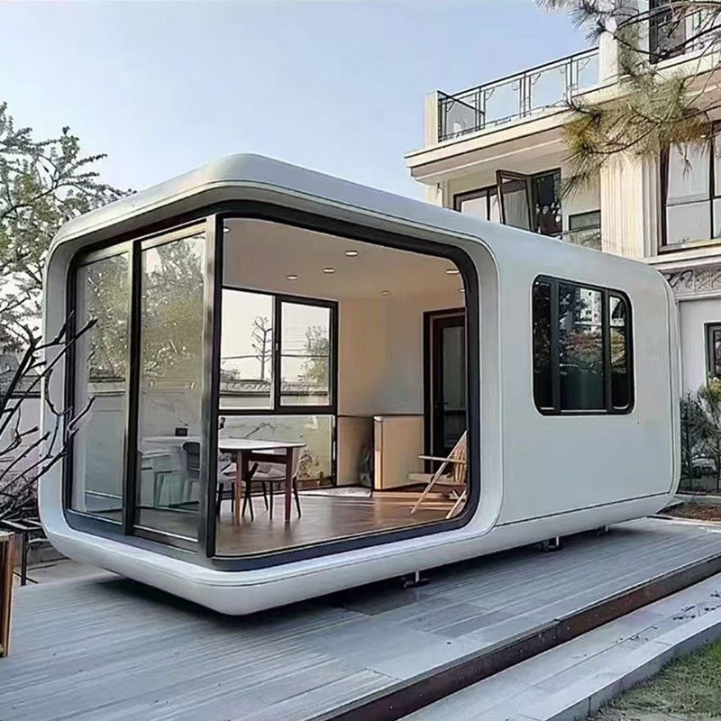 Modern Prefab Design Space Capsule Resort Hotel with Sandwich Panel and 3D Model Design