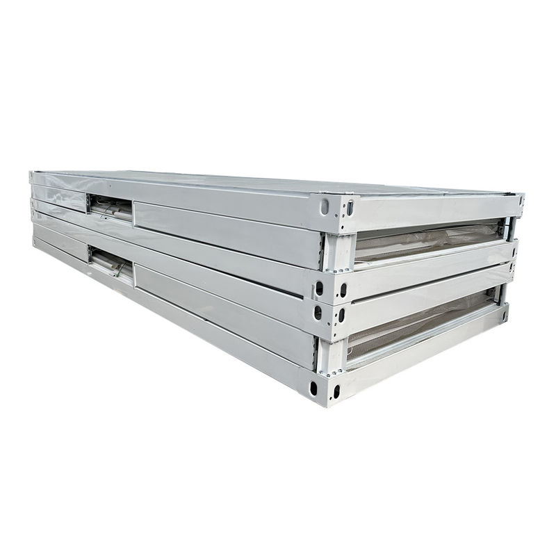 40'HQ Shippment Prefab Steel Frame Modular Zigzag Folding Container House with Optional Sandwich Panel Walls and Roof