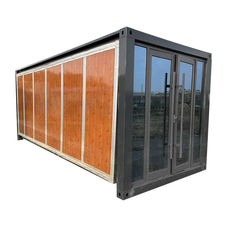 20 ft Prefab Tiny Prefab Customized Folding Modular Expandable Container House with Galvanized Sheet Glass Wool Wall Panel