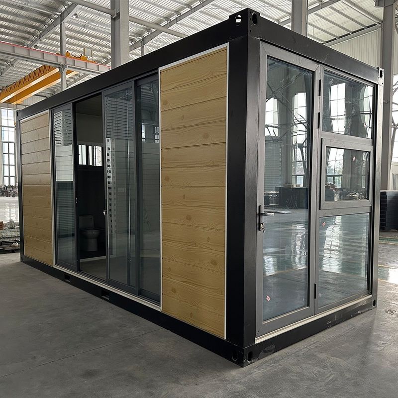 Broken Bridge Aluminum Door Prefab Container House for Rotproof Waterproof Fireproof Function in Customized Insulated Home
