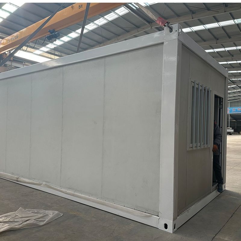 Customized Tiny Portable Prefabricated Steel Frame 20ft/30ft/40ft Rock Wool Sandwich Panel Zigzag Folding Container House