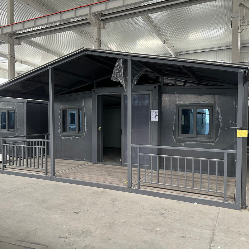 Steel Window Prefab Building Mobile Durable Australia 20 40 ft Tiny Home Modular Fiber Glass Roof Steel Frame Expandable Container House
