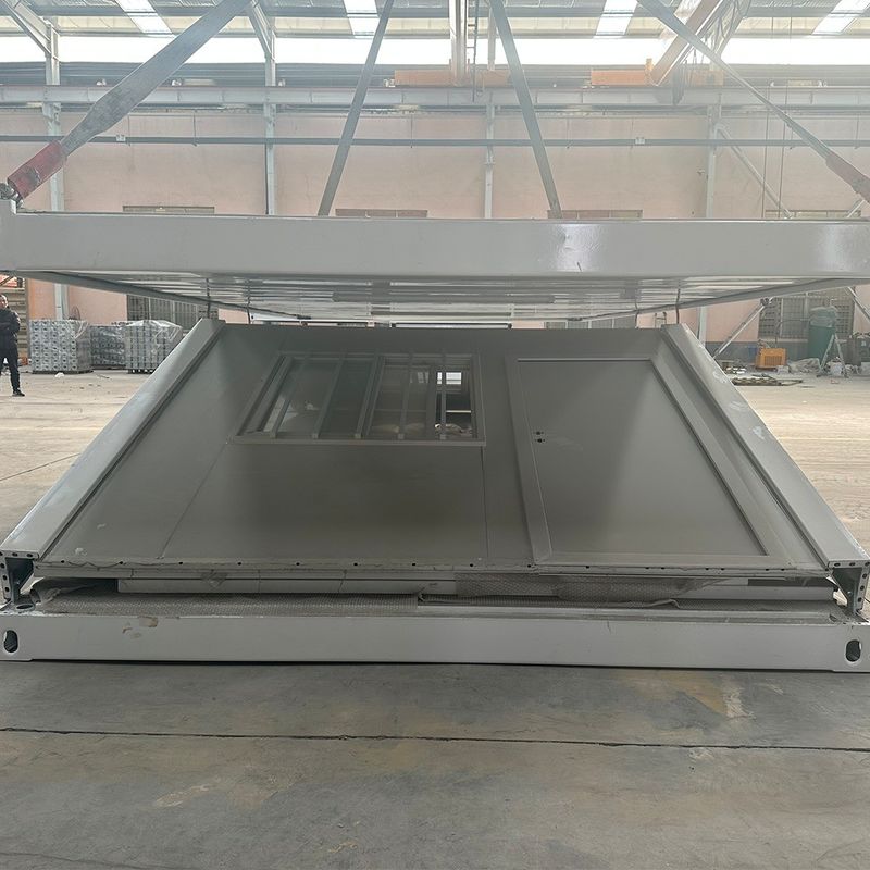 Fast Build Portable Foldable Office Soundproof Easy Install Accommodation Cabin Prefab Folding Container House with Security Door