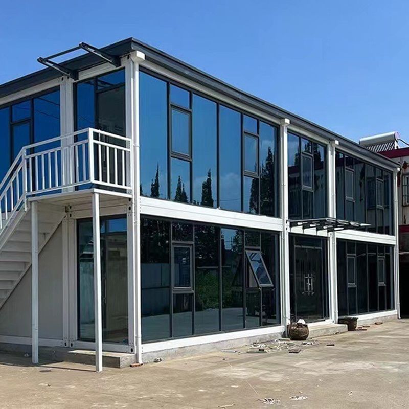 White or Customized Color Detachable Container Compact Housing Modular Construction System Van House with Sandwich Panel