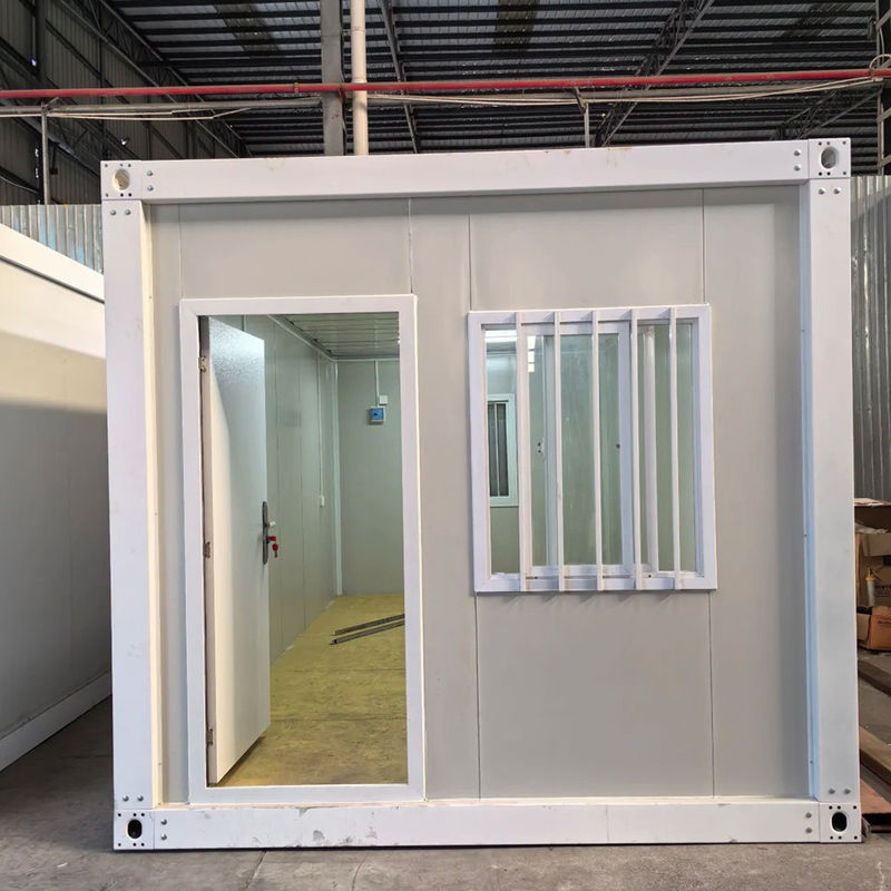 Reasonable Breathable Container House with Security Door and 1 Bedroom Detachable Material Solution